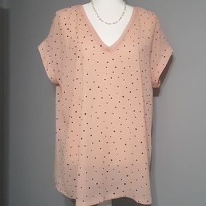 NWOT Worthington Woman Blouse 1X Peach